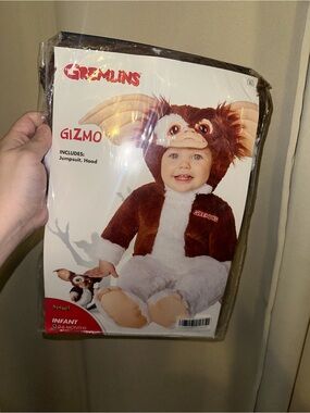 Spirit Halloween Gremlins Baby Gizmo Costume infant size 0-6 months